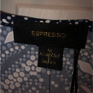 Short blue designed dress